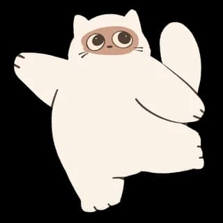Maskot Dou Donut mengacungkan jempol